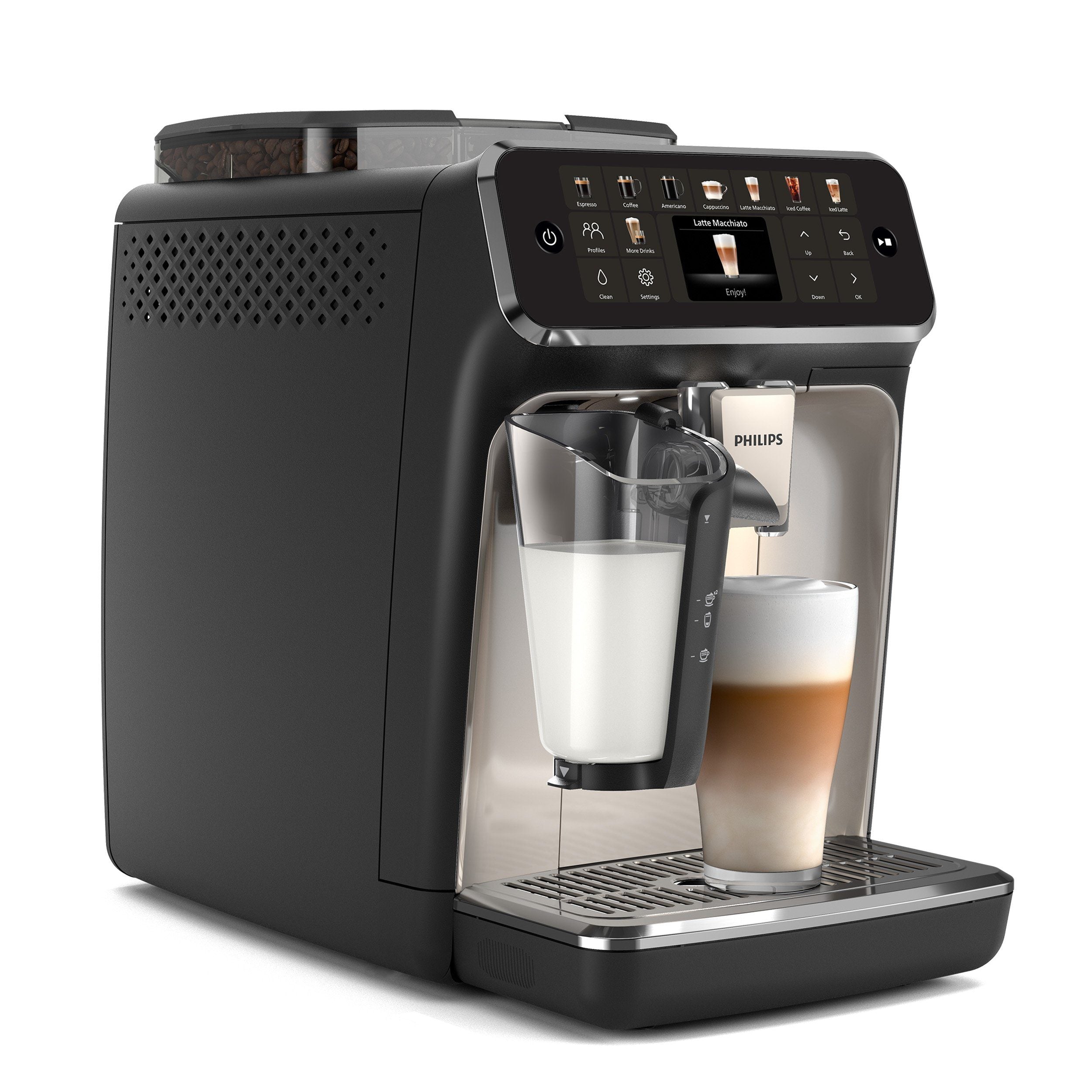 PHILIPS Kaffeevollautomat EP5544/50, 20 Kaffeespezialitäten