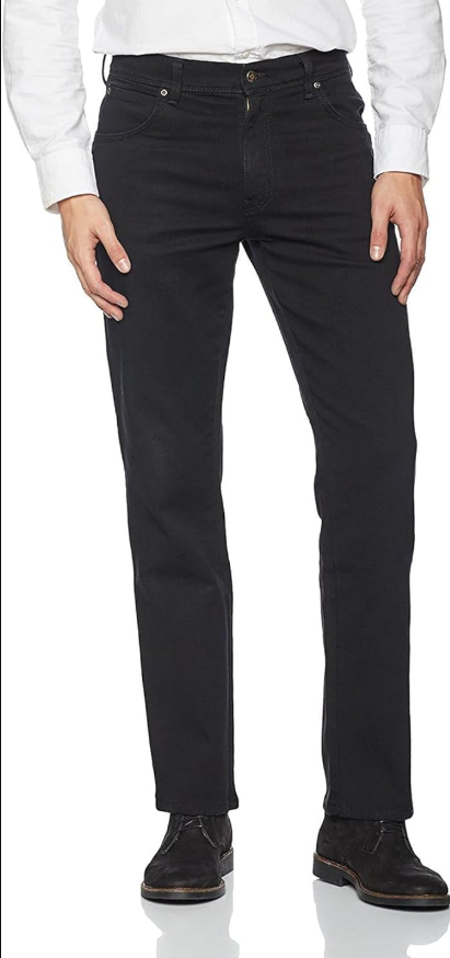 Wrangler Herren Jeans Regular - Mid Waist - Regular Fit - Schwarz W30-W44
